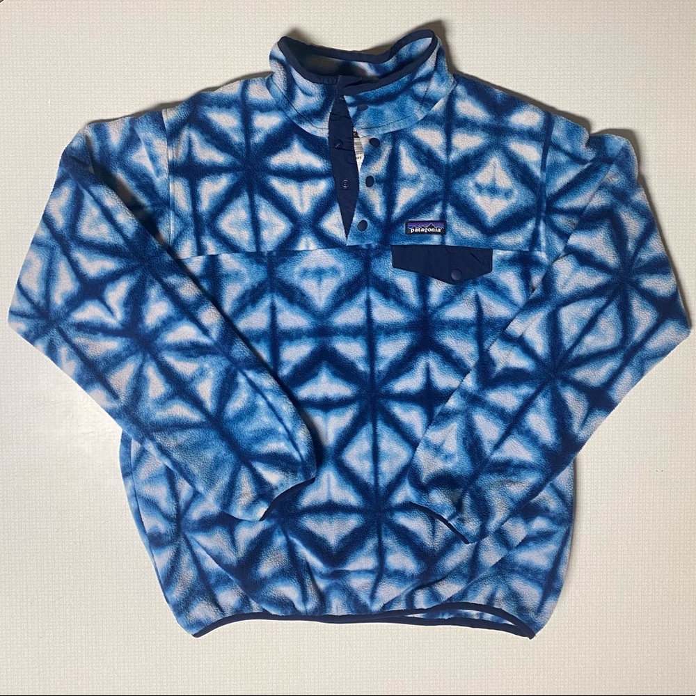 Patagonia Synchilla Fleece Pullover Blue Tie Dye
